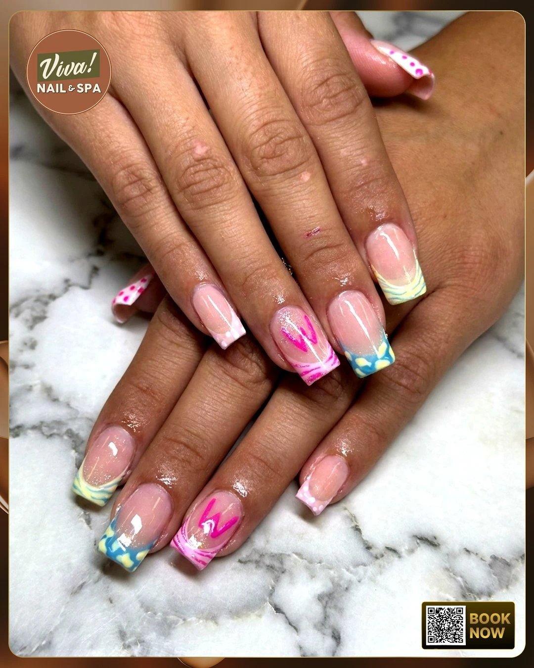 nail art by Viva Nail Spa Bentonville